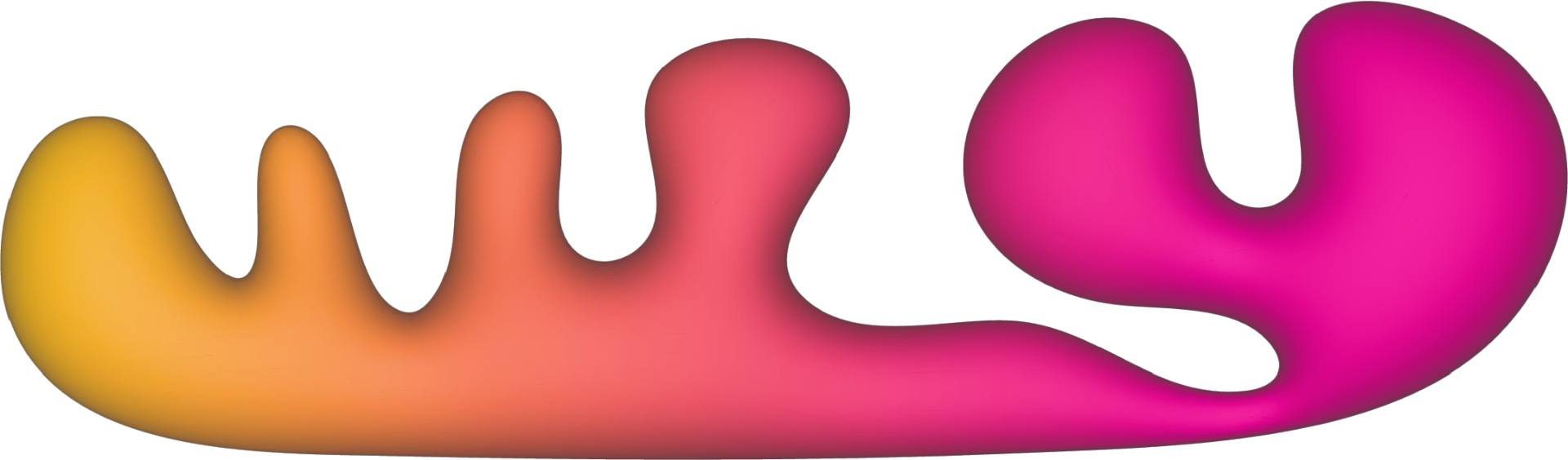 Gradient ribbon decorative afriCANNES brand shape