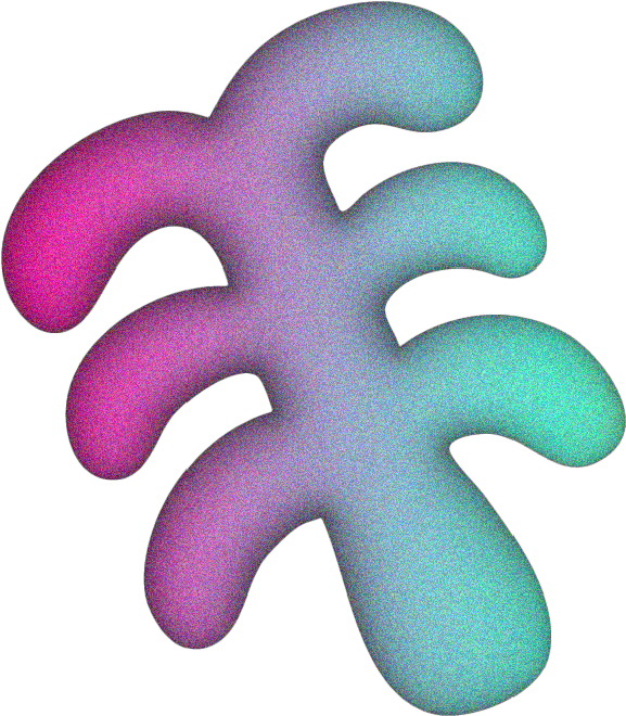 Gradient decorative afriCANNES brand shape